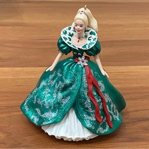 Vintage 1995 Hallmark Keepsake Holiday Barbie Christmas Tree Ornament